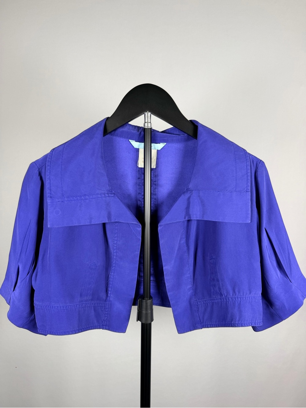 Marciano Royal Blue Cropped Open-Front Shawl
